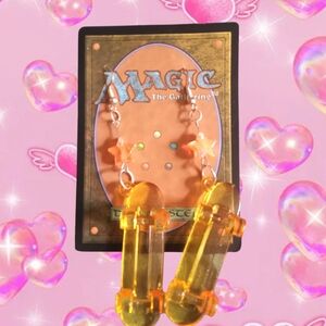 Magic: The Gathering Orange Star Earrings